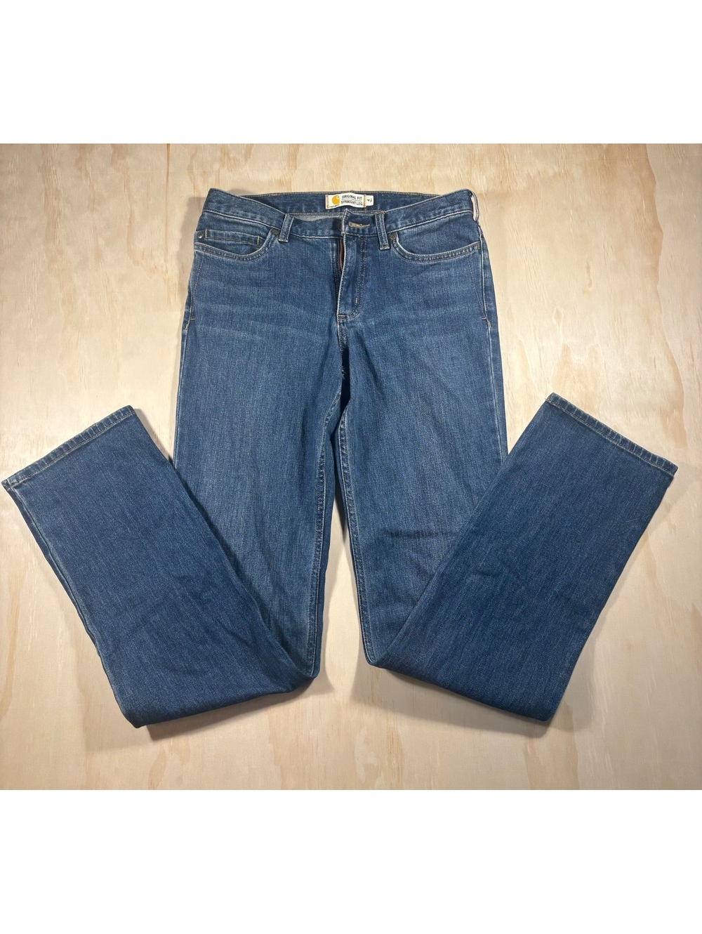 Carhartt Straight leg Size 4 Tall. Rugged Flex Blaine Jean 102731 459